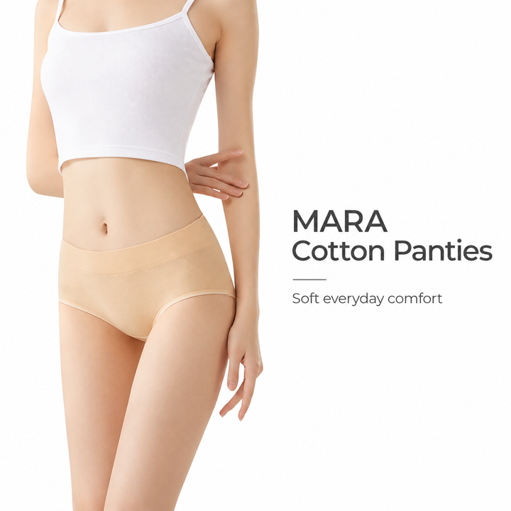 MARA Mid-Waist Cotton Panties L–5XL