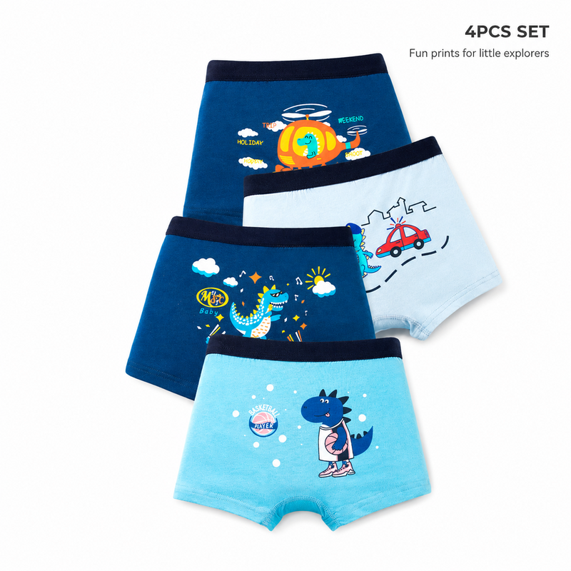 Kids cotton boxer 4pcs product set
