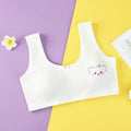 9-15 years Teenagers Bra Cotton Soft Sports Kids Girl Training Strap with Sponge Bra Teenage Wireless Bralette Student Pruberty Baju Dalam Budak Perempuan
