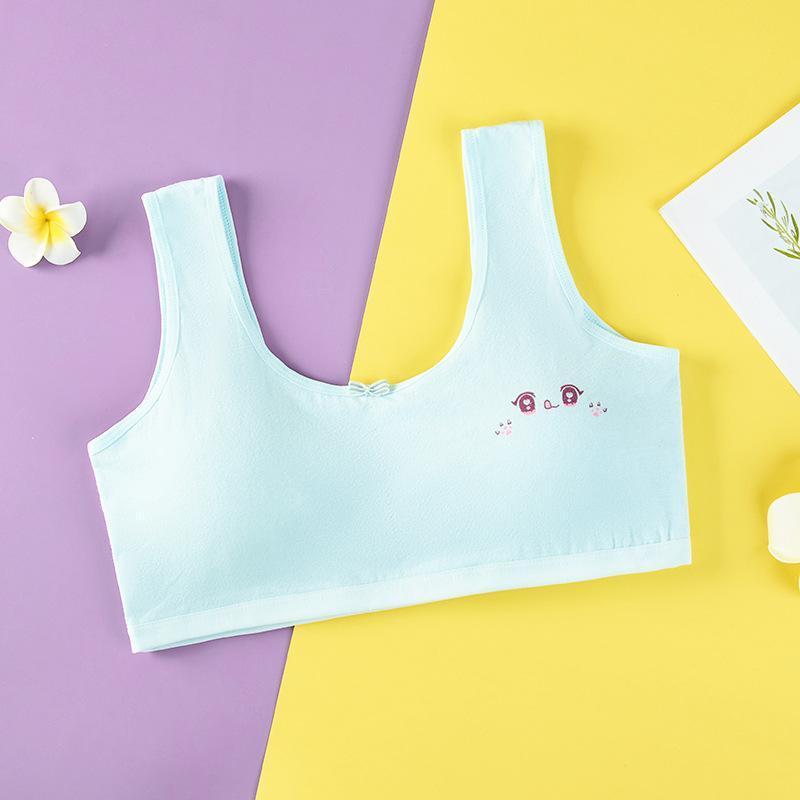 DALAMI LUMI Kids Training Bra 4pcs Cotton Soft Wireless Bralette