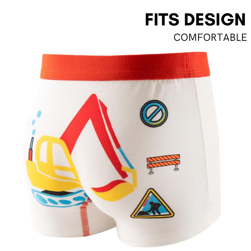 2-12yrs 4pcs Kids Boxer Cotton Boy Seluar Dalam Budak Lelaki Kids Underwear Premium Quality Children Briefs Panties Underpants
