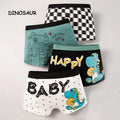 2-12yrs 4pcs Kids Boxer Cotton Boy Seluar Dalam Budak Lelaki Kids Underwear Premium Quality Children Briefs Panties Underpants