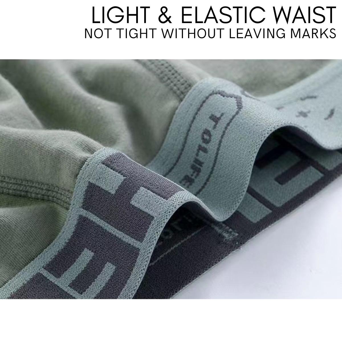 5pcs 40-100kg Men's Boxer Seluar Dalam Sukan Lelaki Man Underwear Comfortable Soft Cotton Panties Seluar Pendek Persegi Belia Teen Underpants Oversize Seluar Dalam Viral Menswear Stretchable Boxers/Tr