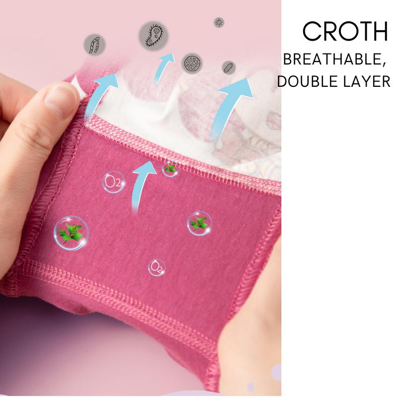 4pcs Kids panties Boxer girl Spender budak perempuan Baby girl underwear Cotton Soft Children Underpants Cartoon Breathable Briefs
