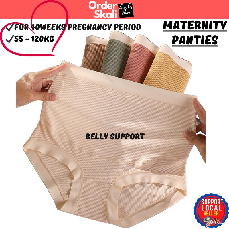 Maternity Panties High Waist Cotton Seamless Women Underwear Pregnancy Pregnant Lady Panties Seluar Dalam Wanita Mengandung