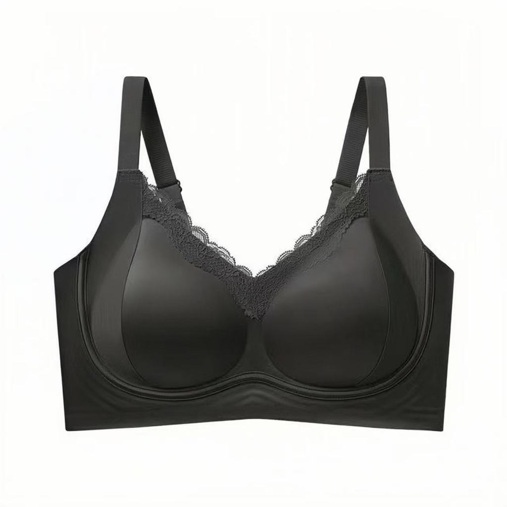 [DALAMI] VELORA Satin Bra Wanita Tanpa Dawai Seamless Soft Support Full Cup Selesa Tak Bertanda Innerwear Harian M-2XL