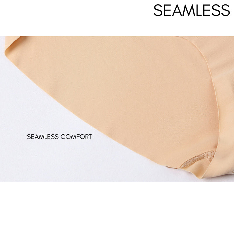 Woman Plus Size Seamless Ice Silk Panties Soft Underwear Seluar Dalam Wanita Kain Sejuk Spender Traceless