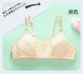 9-15yrs Teen Bra Teenage Girls Training Sport Baju Dalam Budak Perempuan Student Adjustable Strap Two Hook Soft Cotton