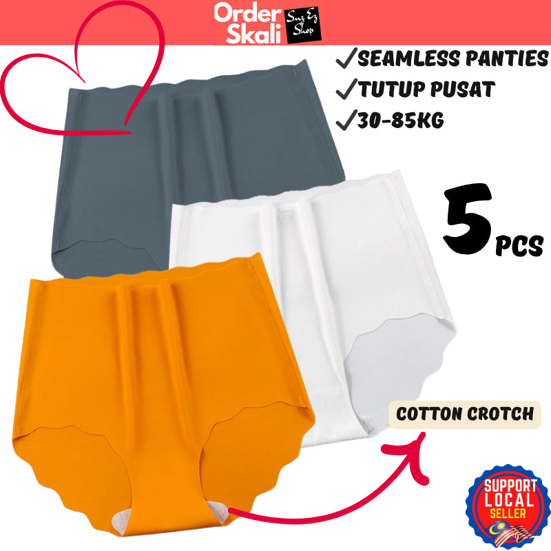 DALAMI High Waist Seamless Ice Silk Panties