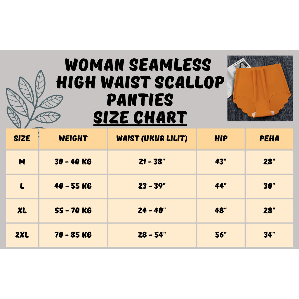 DALAMI High Waist Seamless Ice Silk Panties