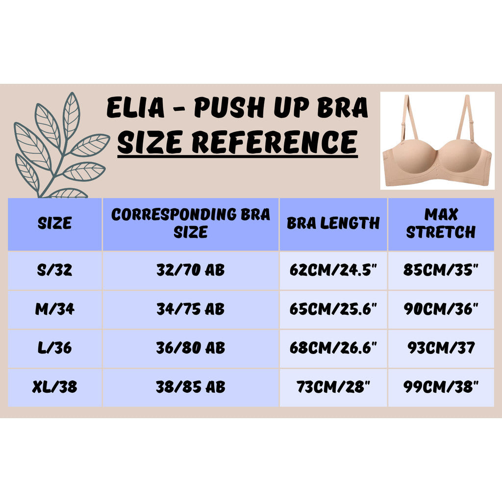 DALAMI Elia Seamless Half Cup Wireless Push Up Bra
