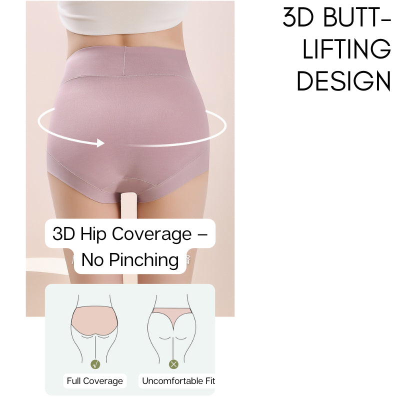 Spender Perempuan High Waist | Seluar Dalam Wanita 100% Cotton Premium Lembut Selesa Anti Gulung Longgar