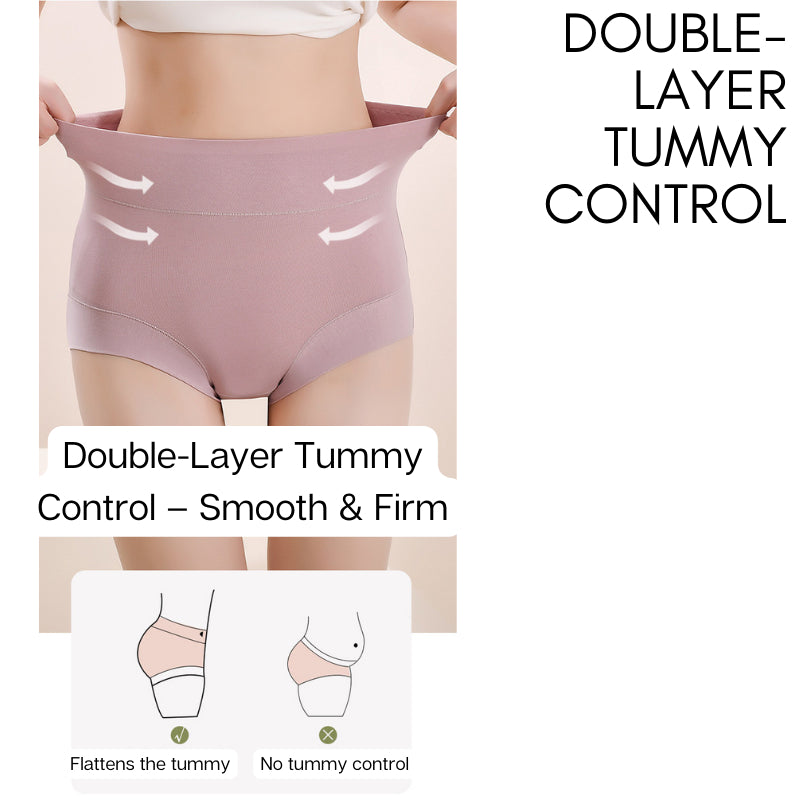 Spender Perempuan High Waist | Seluar Dalam Wanita 100% Cotton Premium Lembut Selesa Anti Gulung Longgar