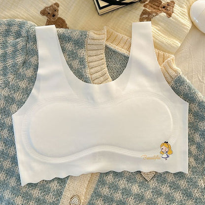 Training Seamless Ice Silk Bra Remaja Breathable  | Bra Budak Perempuan Tanpa Dawai Teen Bra Comfort Innerwear Sekolah