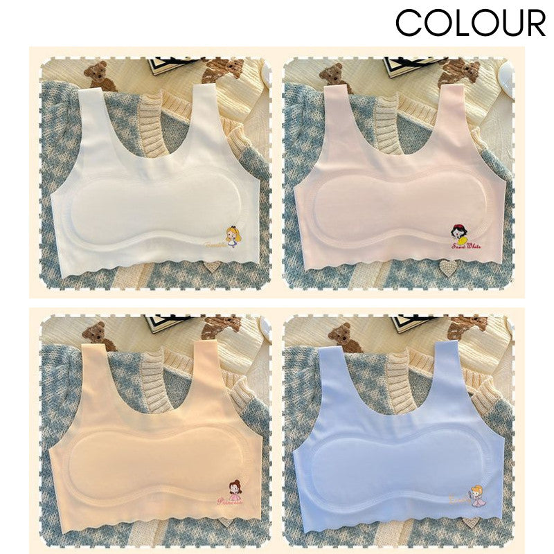Training Seamless Ice Silk Bra Remaja Breathable  | Bra Budak Perempuan Tanpa Dawai Teen Bra Comfort Innerwear Sekolah