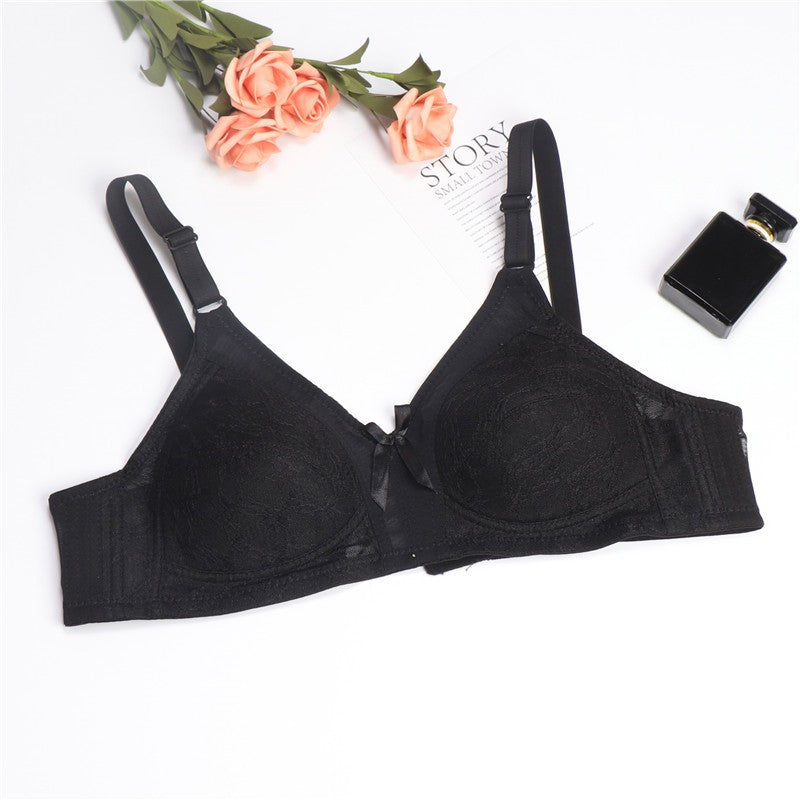 Wireless Bra Cup BC Thin Sponge Padding Baju Dalam Wanita Bra Tutup Penuh Full Cover Tanpa Dawai 3 Hook Plus Size Span