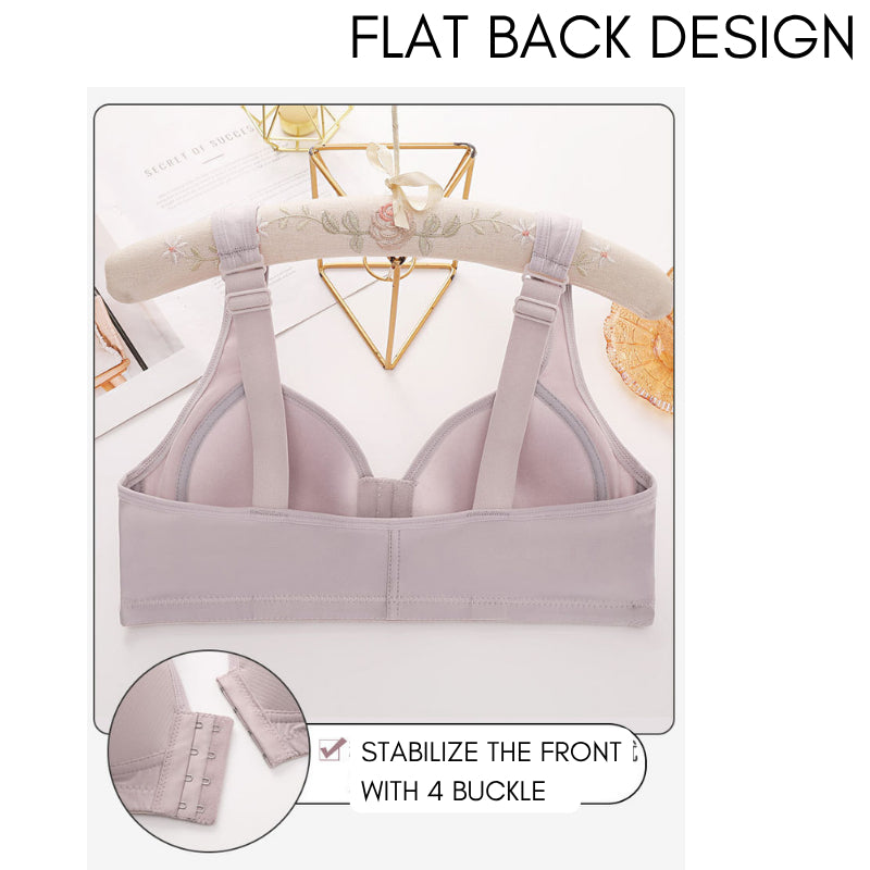 Woman Plus Size Bra Front Buckle Full Cup Penuh BC Wireless Baju Dalam Wanita Thin Sponge Tanpa Besi