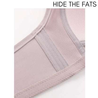 Woman Plus Size Bra Front Buckle Full Cup Penuh BC Wireless Baju Dalam Wanita Thin Sponge Tanpa Besi