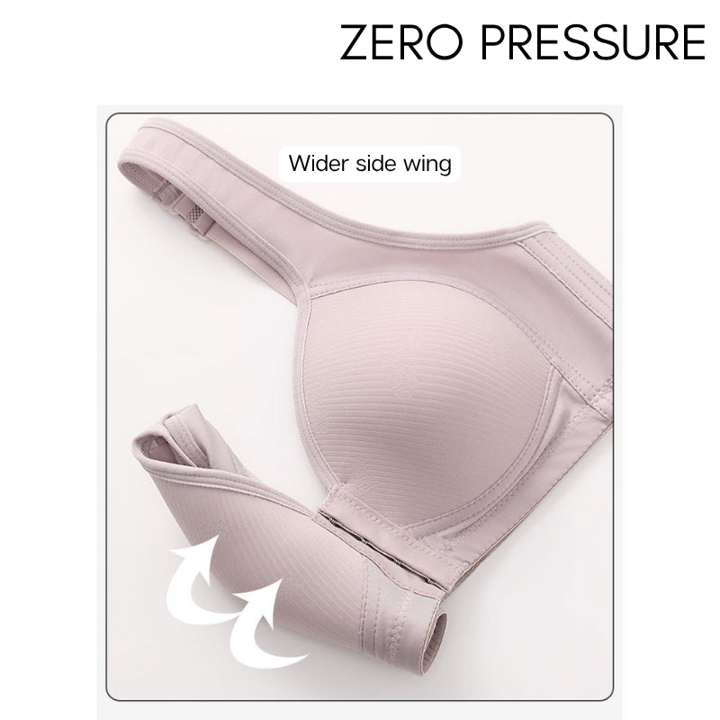 Woman Plus Size Bra Front Buckle Full Cup Penuh BC Wireless Baju Dalam Wanita Thin Sponge Tanpa Besi