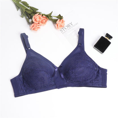 Wireless Bra Cup BC Thin Sponge Padding Baju Dalam Wanita Bra Tutup Penuh Full Cover Tanpa Dawai 3 Hook Plus Size Span