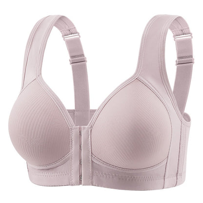 Woman Plus Size Bra Front Buckle Full Cup Penuh BC Wireless Baju Dalam Wanita Thin Sponge Tanpa Besi