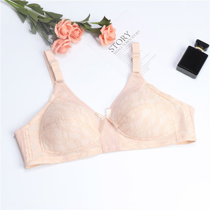 Wireless Bra Cup BC Thin Sponge Padding Baju Dalam Wanita Bra Tutup Penuh Full Cover Tanpa Dawai 3 Hook Plus Size Span