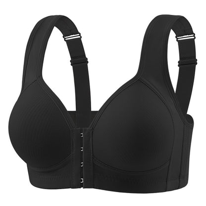 Woman Plus Size Bra Front Buckle Full Cup Penuh BC Wireless Baju Dalam Wanita Thin Sponge Tanpa Besi