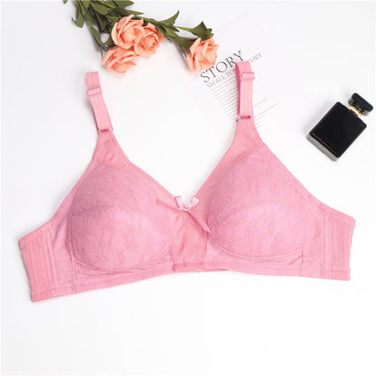 Wireless Bra Cup BC Thin Sponge Padding Baju Dalam Wanita Bra Tutup Penuh Full Cover Tanpa Dawai 3 Hook Plus Size Span