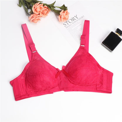 Wireless Bra Cup BC Thin Sponge Padding Baju Dalam Wanita Bra Tutup Penuh Full Cover Tanpa Dawai 3 Hook Plus Size Span