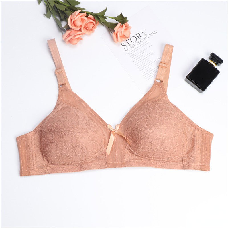 Wireless Bra Cup BC Thin Sponge Padding Baju Dalam Wanita Bra Tutup Penuh Full Cover Tanpa Dawai 3 Hook Plus Size Span