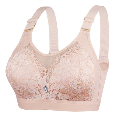 [DALAMI] ELORA Bra Tanpa Dawai Wanita C Cup Full Cup Lace Supportive Bra Harian Selesa Saiz 38/85C - 44/100C