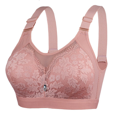[DALAMI] ELORA Bra Tanpa Dawai Wanita C Cup Full Cup Lace Supportive Bra Harian Selesa Saiz 38/85C - 44/100C