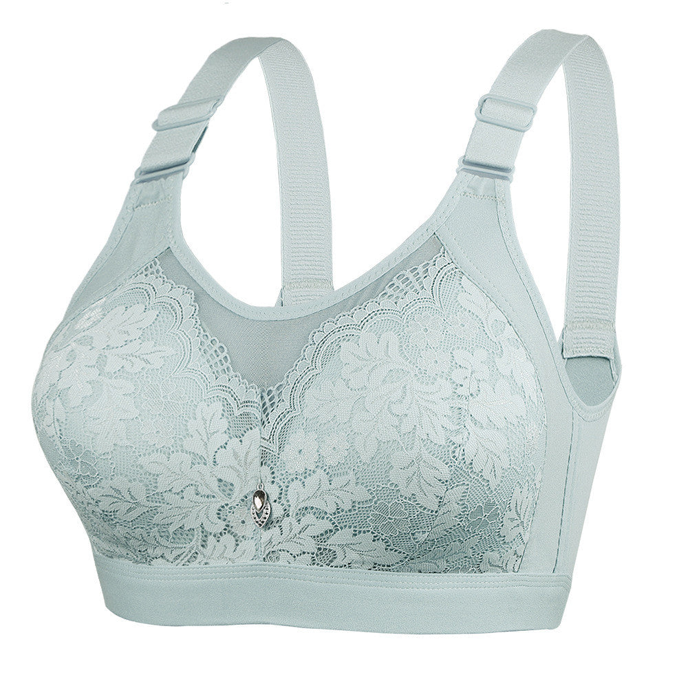 [DALAMI] ELORA Bra Tanpa Dawai Wanita C Cup Full Cup Lace Supportive Bra Harian Selesa Saiz 38/85C - 44/100C