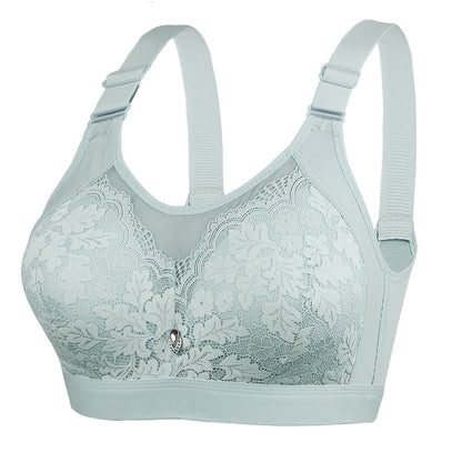 [DALAMI] ELORA Bra Tanpa Dawai Wanita C Cup Full Cup Lace Supportive Bra Harian Selesa Saiz 38/85C - 44/100C