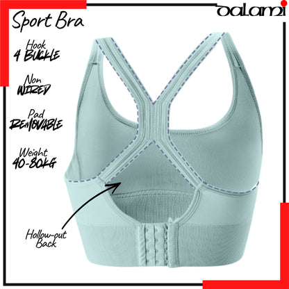 Sport Bra Anti Goyang Wireless Shockproof Bra Remaja Wanita Running Yoga Fitness Span Tebal Selesa Plus Size Murah