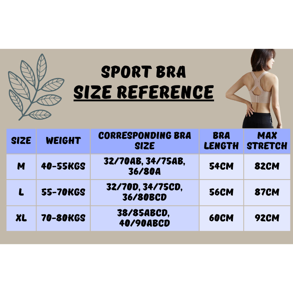 Sport Bra Anti Goyang Wireless Shockproof Bra Remaja Wanita Running Yoga Fitness Span Tebal Selesa Plus Size Murah