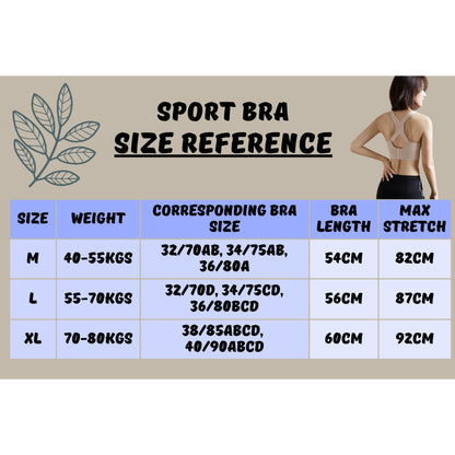 Sport Bra Anti Goyang Wireless Shockproof Bra Remaja Wanita Running Yoga Fitness Span Tebal Selesa Plus Size Murah