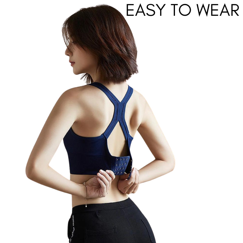 Sport Bra Anti Goyang Wireless Shockproof Bra Remaja Wanita Running Yoga Fitness Span Tebal Selesa Plus Size Murah