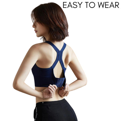 Sport Bra Anti Goyang Wireless Shockproof Bra Remaja Wanita Running Yoga Fitness Span Tebal Selesa Plus Size Murah