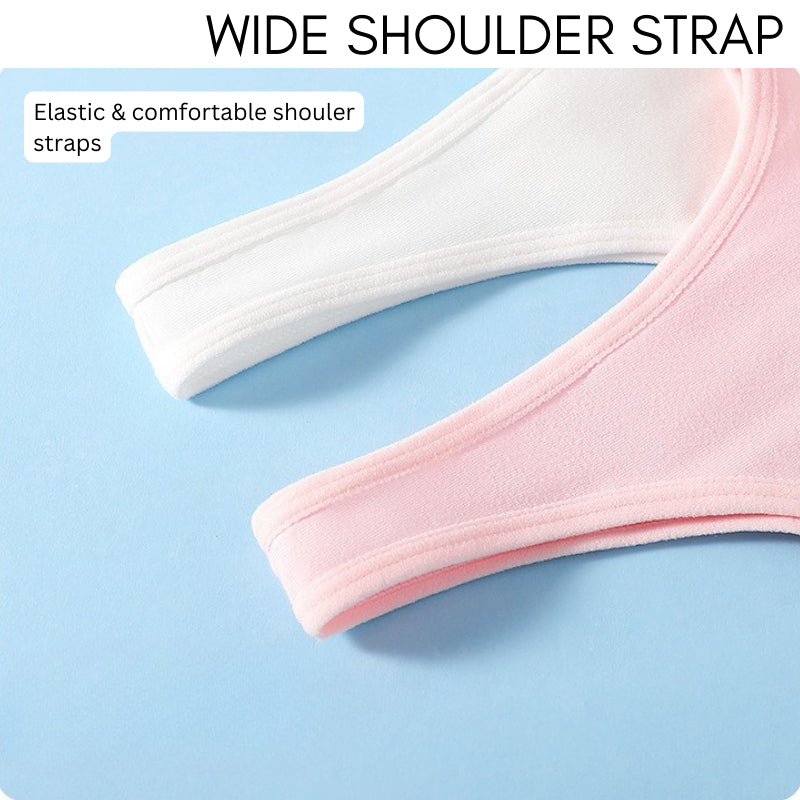 Singlet Cotton Budak Perempuan Pakaian Dalam Anti Bump Untuk Sekolah