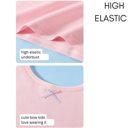 Singlet Cotton Budak Perempuan Pakaian Dalam Anti Bump Untuk Sekolah