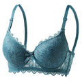 DALAMI LUXENA Wired Lace Bra | 3/4 Cup Thin Mold Cup Bra | Bra Berdawai Lace Full Coverage | Adjustable Strap Bra BC Cup