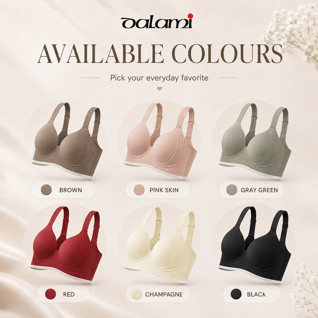 [DALAMI] MEWA BRA Wireless Seamless Bra Women Push Up Support Cup BC Tanpa Dawai Perempuan Nipis Lembut Daily Wear