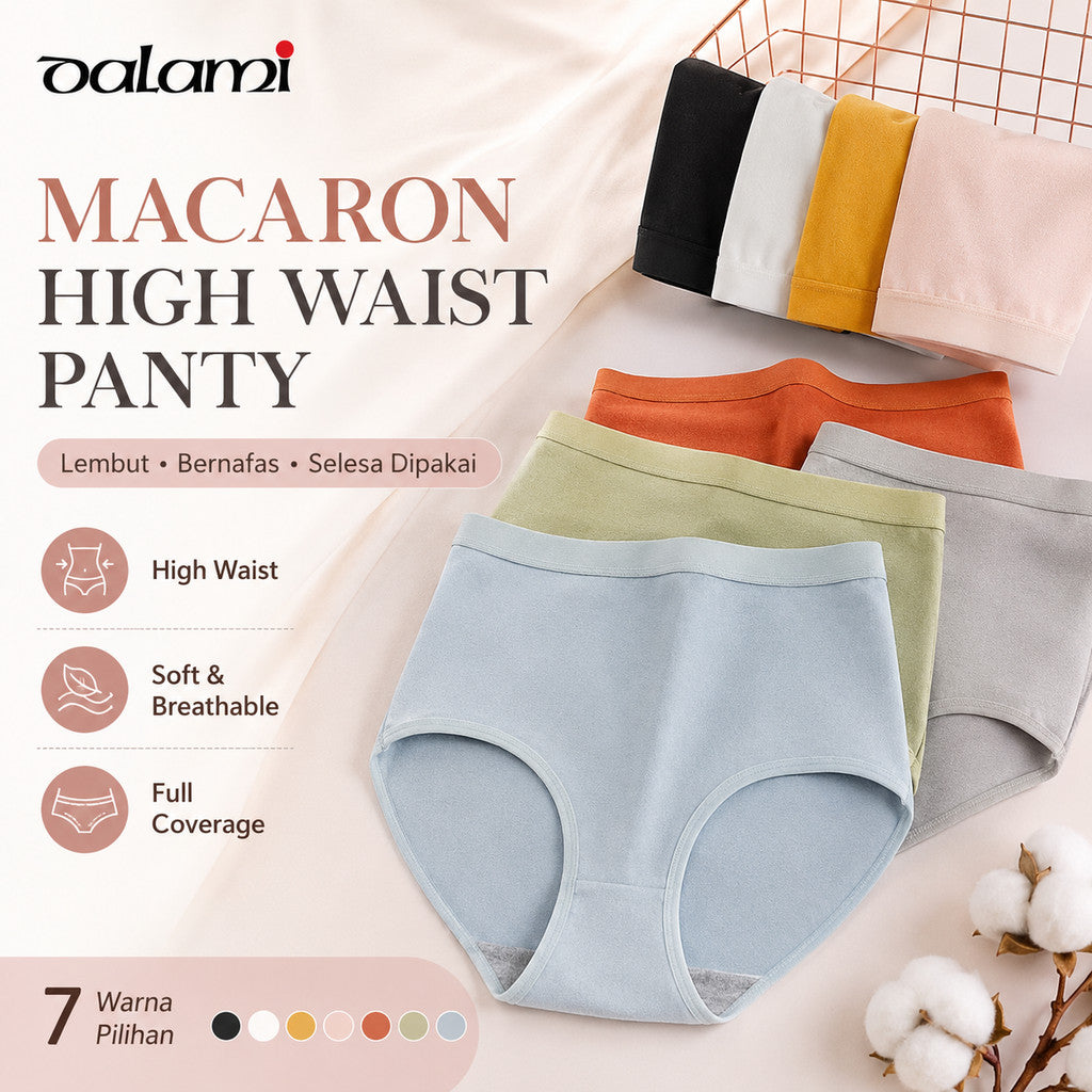 [DALAMI] HAYA 7pcs M-XXL Spender Perempuan Underwear Woman High Waist Cotton Panties Women Seluar Dalam Wanita Plus Size