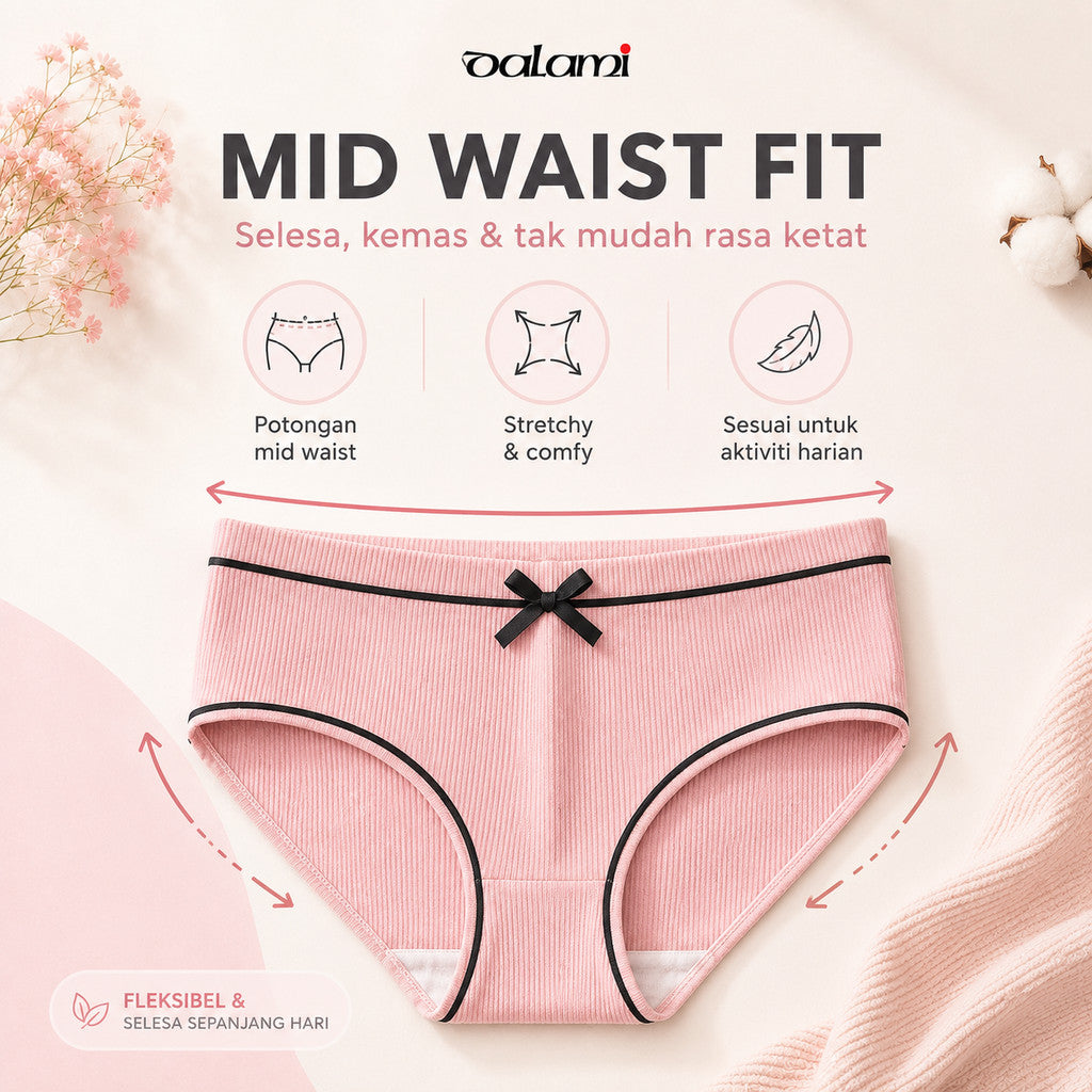 [DALAMI] RIBENA 7pcs Seluar Dalam Murah Perempuan Wanita Spenda Cotton Spender Women Set Underwear Panties Spender