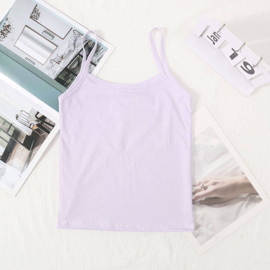 DALAMI Kids Long Singlet Camisole 3-12Y | Cotton Spandex Innerwear for Girls