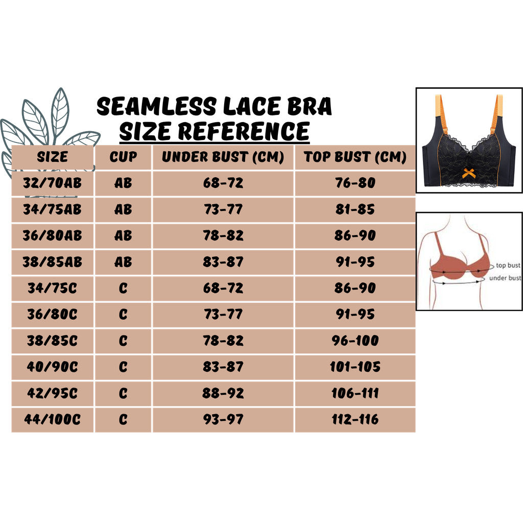 DALAMI Wireless Daily Bra | Seamless Non-Wired Lace Bra for Women