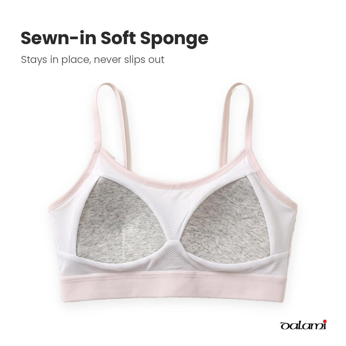 [DALAMI] NAYA Teen Training Bra Remaja Perempuan Cotton Lembut Pad Lembut Tanpa Dawai Breathable | Bra Budak Teen Bra Comfort Innerwear Sekolah 1 Tali 2 Tali