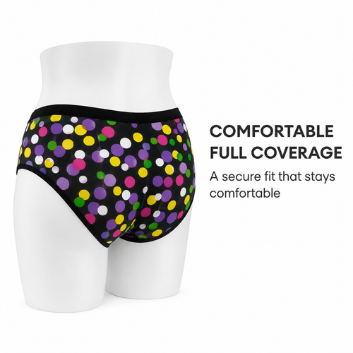 DALAMI 5pcs Printed Cotton Spandex Mid-Waist Panties XL–6XL product image 2