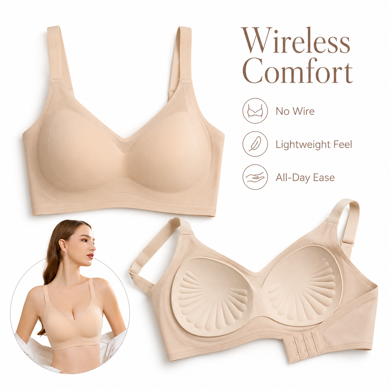 DALAMI Aulia Traceless Wireless Bra